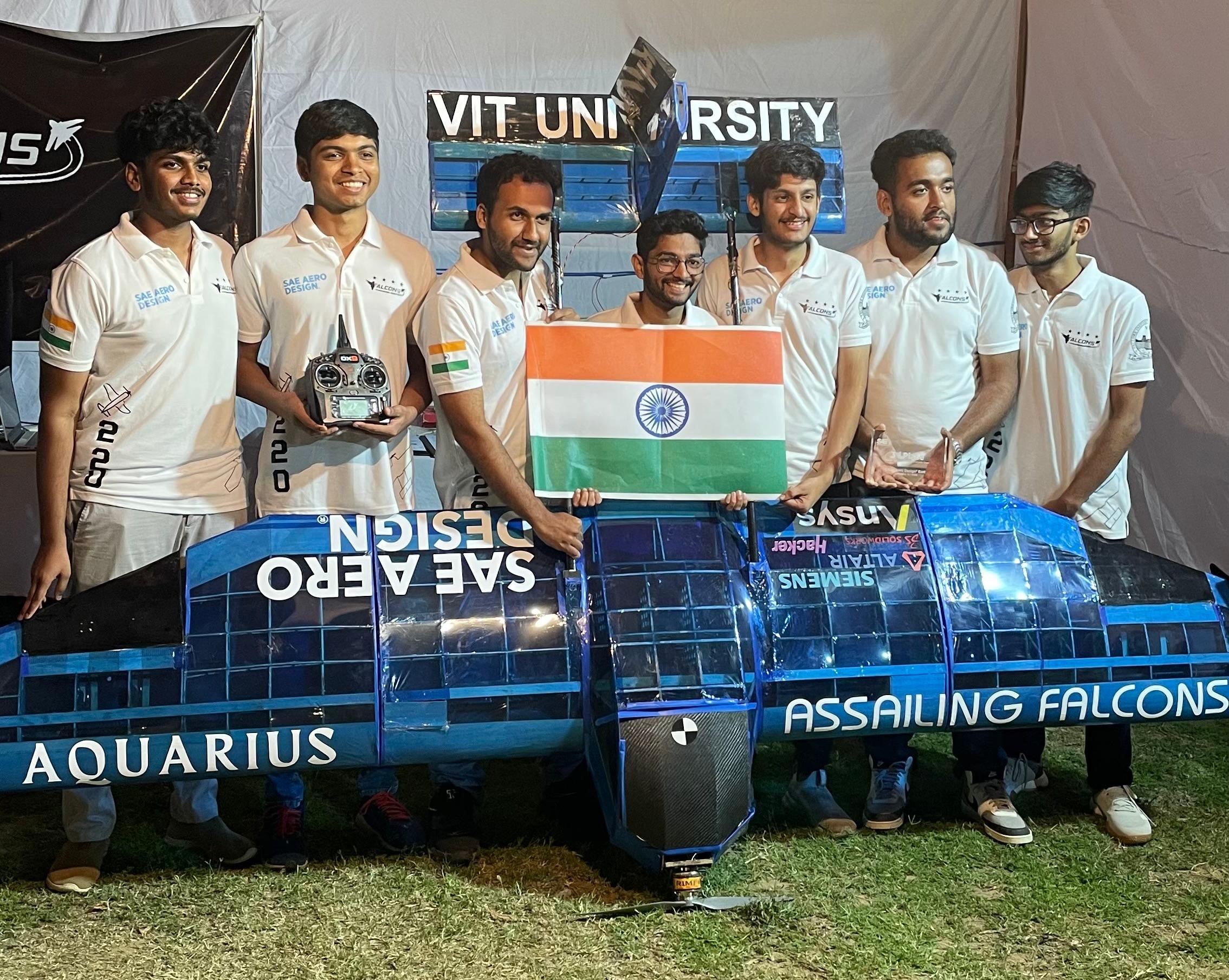 Team Assailing Falcons with their aircraft